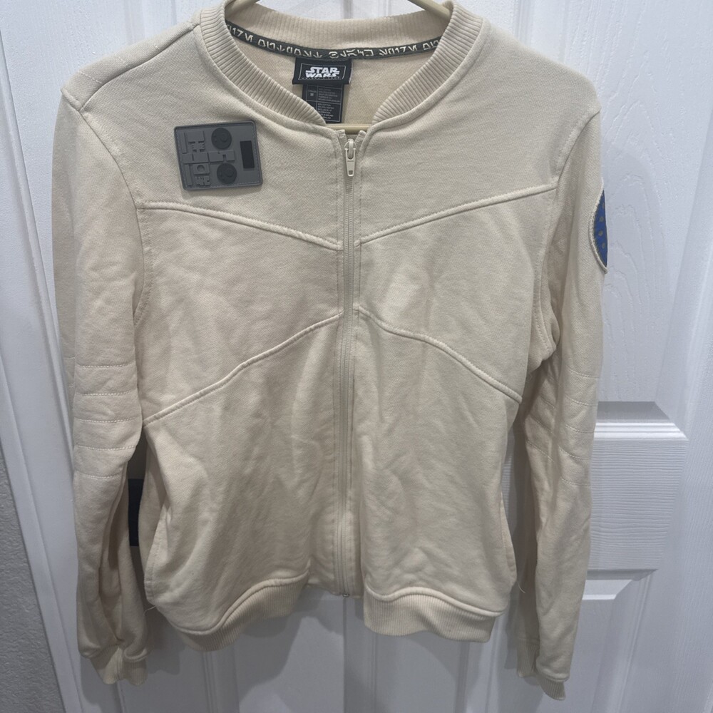 Disneyland Star Wars Jacket Beige Rebel Resistance Galaxy's Edge Women’s Medium